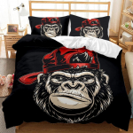Ahvi Tekikott Gorillapea Voodipesu Kollektsioon Lapsed Teismelised Punase M&uuml;tsiga Tekikott Metsloom Pol&uuml;ester Tekikott Kuninganna M&otilde;&otilde;tmed T&auml;ism&otilde;&otilde;t EU Single 135x200cm