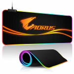 Aorus   Hiirematt RGB Arvutihiirematt M&auml;nguri Klaviatuuripadjad 900x400 XXL LED M&auml;ng Suure lukustusservaga Hiirematt RGB600x300x3mm