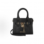 Michael Kors Kuldne Riistvara Nahast &Otilde;la Crossbody K&auml;ekott Naiste K&auml;ekotid Must 35R4GHMC0G-BLACK Basic Set (Bag+Dust Bag)