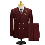 Meeste &uuml;likond Slim Fit Ametlik &Auml;ri T&ouml;&ouml;riided &Uuml;likonnad 2-osaline komplekt (jakk+p&uuml;ksid) S brown