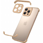 Oranž metallist raamita kaits&uuml;mbris IPhone 17 Air 16 15 14 13 12 Pro Max Plus 17Air 17Pro jaoks Kaameraobjektiivi kaitse Nurkakate iPhone 15