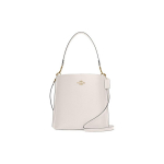 Coach Mollie Metallik Logo Signature V&otilde;lu T&auml;isnahast Koti Kott Naiste kotid Kriidivalge CA214-IMCHK Basic Set (Bag+Dust Bag)