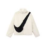 Nike V&auml;rviline Suure Logoga Vabaaja Spordi Soe Kunstkarusnahast Jakk Naiste Jakid Valge DM1760-238 L white
