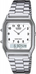 CASIO kvartskell Vintage seeria Unisex kahekordse ajaga valge araabia numbritega v&auml;lismaa mudel [Casio] Analoog-digitaalne AQ-230A-7BMQ [Kasutatud]