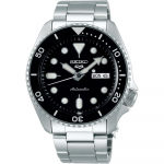 Seiko 5 Sports SRPD55K1 Must sihver Automaatne Meeste k&auml;ekell 42.5mm h&otilde;be