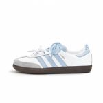 Adidas Originals SAMBA OG Valge Kuu Sinine, V&auml;ike Lilled, Libisemisvastane, Kulumiskindel, Kerge Madalad Tossud B75806(Team676-) 44⅔