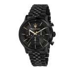 Maserati Epoca Limited Edition Kronograaf Roostevaba Teras Must Tihvlitahvel Kvarts R8873618020 100M Meeste Kell must