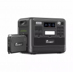 Kaasaskantav elektrijaam FOSSiBOT F2400 + 580W Kiire DC Autolaadija, P&auml;ikesegeneraator Kodu/Telkimine/Matkaauto