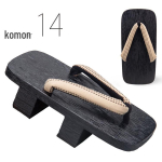 Meeste draakoni&otilde;ie puidust klounid: Suvised k&otilde;rge kontsaga Hiina stiilis sussid, Mugavad Cosplay jalatsid 27CM (fits 42-44 EU) gray