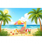 Troopilise Ranna Taustapilt Fotograafiaks Suvi Hawaii Sinine Ookeanilaine Rannik Palmipuu Laste Puhkusepeo Foto Taustakujundus Vinyl 60x40cm