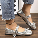 2025 Naiste Kingad Suvi Lame Vibu &Uuml;ksik Kinga Balletikingad Korea Versioon Pandlaga Mary Jane Kingad Zapatos De Mujer 36