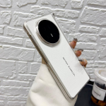 Huawei Honor Magic V5 Kaanus K&otilde;va PU Hinge Magnetiline juhtmevaba laadimine Kaitsev Tagakaas Kaanus Magic V5 Telefonikarp HONOR Magic V5 valge