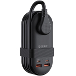 ORICO 65W GaN PD Kiirlaadimisega pikendusjuhe USB-C/A CN pistikuga (adapter kaasas) valge