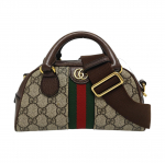 [Kasutatud] Gucci Ophidia GG Mini k&auml;ekott 'Beež/Eebenipuu Supreme' - Hea #9VK0S6 ONE SIZE
