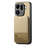 &Auml;riline klapp-rahakott PU-nahast magnetiline telefoni&uuml;mbris OPPO Find X9 Pro X9 jaoks Kaardipesa Hoidik-jalats P&otilde;rutuskindel kronsteinkate OPPO Find X9 Pro khaki