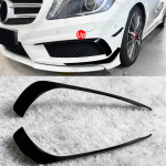 Esipamperi Splitter K&uuml;lgspoiler Mercedes Benz A-klassile W176 AMG A180 A200 A250 A45 Sport 2013-2015 &Otilde;hutusava Tuuleteraga Up Gloss Black