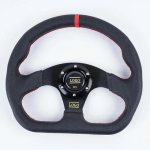 13-tolline Auto Rooliratas Universaalne 320 mm PVC Alumiinium Racing Sport Rooliratas Sobib Enamiku Autode Modifitseerimis Tarvikutele Black-Red black