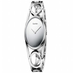 CALVIN KLEIN kell kvartsmehhanism roostevabast terasest rihm 33mm h&otilde;bedane sihver naistekell 30 meetrit veekindel K5U2M148 kvarts