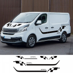 4 TK autokleebised Renault Trafic Vauxhall Opel Vivaro Fiat Talento Nissan NV300 kaubiku vin&uuml;&uuml;lkleebiste h&auml;&auml;lestustarvikutele L1 For SWB