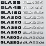 Auto Tagaluugi T&auml;hed Logo Embleem M&auml;rk Kleebis Mercedes Benz GLA Klassile 4MATIC X156 H247 45 GLA250 GLA200 GLA220d GLA250e GLA35 h&otilde;be