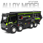 1:18 NOMADISM Sulamist Valatud Reisi RV Mudel M&auml;nguasjad Auto Uksed Avanevad Heli Valguse Ratta Liuglemisega S&otilde;idukid Poisi Kogumis Hobi must