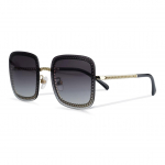 Chanel Moekett Plastikust Ruudukujulised P&auml;ikeseprillid Naiste p&auml;ikeseprillid CH4244-C395S6-PALE-GOLD Basic Packaging-Eyeglass Case+Box,F,Light Gold