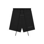 Fear of God Essentials FW21 Tikitud Logo L&uuml;hikesed p&uuml;ksid Unisex Alaosad Must FOG-FW21-155 XXS black