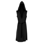 Keskaegne Vintage Keepmantel Pikk R&uuml;&uuml; Varrukateta Kapuutsiga S&uuml;gava V-kaelusega Avatud Eest V&ouml;&ouml;kohast Kinnituv Lava Halloween V&otilde;luri Kost&uuml;&uuml;m Keep S black