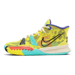 Nike Kyrie 7 Irving 7 '1 Maailm 1 Inimene' Rahu Ja Armastus Keskmise s&auml;&auml;rega Korvpallijalatsid Kollane Unisex CT4080-700 36.5 yellow