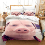 John Pork Dark Spooky Creepypasta Imelik Viiruslik Sigamees Meem Gootiline &Otilde;udus Estetika Voodipesukomplekt Tekikott + 2 Padjap&uuml;&uuml;ri 155cmx200cm