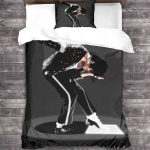 Michael Jackson Tekikott Padjap&uuml;&uuml;r Voodipesu Komplekt Jackson Tants ja Muusika T&auml;hed Kodu &Uuml;hiselamu Toa Dekoor 140x200cm