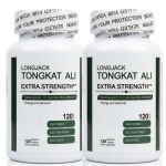Longjack Tongkat Ali Ekstra Tugevus (1200 mg ekvivalent) - Energia ja vastupidavuse tugi (120 Taimset Kapslit) 2pack
