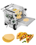 VEVOR Elektriline Tortilla Tegija, 5,5 tollise L&auml;bim&otilde;&otilde;duga Automaatne Maisitortilla Valmistamise Masin Mittekleepuva Kattega 71 x 49 x 45 cm