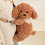 Kaisukoer Seljakotid Puudli Kuju Pruun Khaki T&auml;idisega Karu Seljakott Kawaii Juukseklamber Pudip&otilde;ll Kommi Koer Loomad &Otilde;lakott T&uuml;drukud see choice option