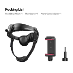 Ulanzi CM029 Peale kinnitatav peapael Mobiiltelefoni hoidja komplekt GoPro Hero 13 12 11 10 9 AKASO SJCAM DJI Action Kaamera iPhone'i jaoks