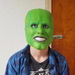 Film Mask Jim Carrey Cosplay Kost&uuml;&uuml;mid Komplekt Unisex T&auml;iskasvanud TOP p&uuml;ksid &Uuml;likond &Uuml;htne Halloween Karnevali Peo Kost&uuml;&uuml;m Disfraces XXL green