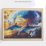 5D teemantmaal Saabuvad loomad Pilt kividest teemanttikandid 20X30