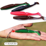 4 tk Pehmed kalap&uuml;&uuml;gi landid Maagilised landid varjup&uuml;&uuml;giks Pehme s&ouml;&ouml;daussiga Isca kunstlikud kalastustarbed 4pcs