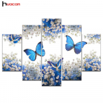 Huacan DIY t&auml;isruudu teemantmaaling liblikas mitme pildiga kombineeritud tikandid ristpistes 5 tk/komplekt 1525x2 1535x2 1540