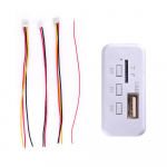 12 V juhtmeta Bluetooth 5.0 MP3 dekooder pardal auto MP3 m&auml;ngija raadio USB TF FM vastuv&otilde;tja valge
