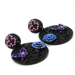 NOA [H8882] - Boucles Cr&eacute;ateur 'Carmen' bleu violet sinine