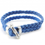 Les Tr&eacute;sors De Lily [I9243] - Bracelet cr&eacute;ateur 'Chor&eacute;graphie' bleu sinine