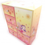 Les Tr&eacute;sors De Lily [J8382] &ndash; roosa 'Fairy Tales' ehtekarp - 25x21x9 cm Heleroosa