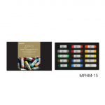 Mungyo galerii kunstnike k&auml;sitsi valmistatud pehme pastellikomplekt (15, 30, 60 v&auml;rvi) Parim pigment ja materjalid 15 Colors