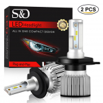 2TK H1 LED 13000LM Mini auto esitulede pirnid H7 LED H4 H8 H9 H11 esitulede komplekt 9005 HB3 9006 HB4 9012 Auto LED laternate valgus 9005 HB3