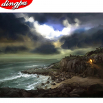 5D DIY Teemantmaaling Pingviin t&auml;is&uuml;mmargune puur Ristpistes Mosaiik Teemanttikandid Loomad Kodukaunistuse kingitus 20X30CM