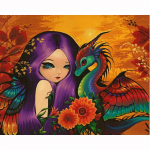 Teemantmaali ristpistes 5D teemanttikandid koomiksite t&uuml;drukute ja draakonite meisterdamine t&auml;is&uuml;mmarguse teemantmosaiigiga n&auml;put&ouml;&ouml; 20X30CM