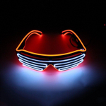 Neoon Party EL Prillid Pimedas helendavad LED P&auml;ikeseprillid Helendavad Prillid Reivi kost&uuml;&uuml;mid Peo DJ P&auml;ikeseprillid S&uuml;nnip&auml;evapeo kaunistus