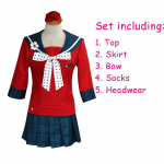 Danganronpa V3 Killing Harmony Harukawa Maki Koolivormi Cosplay Kost&uuml;&uuml;m 2XL&Harukawa Maki