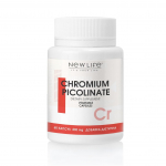 Kroompikolinaat Cr uus elu Kroomi allikas tervise edendamiseks 60 taimset kapslit 60 capsules (for 1 month)